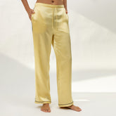 The Lady Silk Pants Panna Cotta